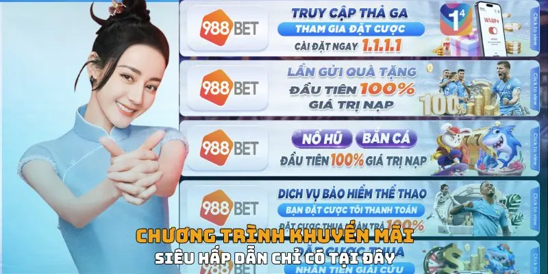 Các khuyến mãi tại 988Bet